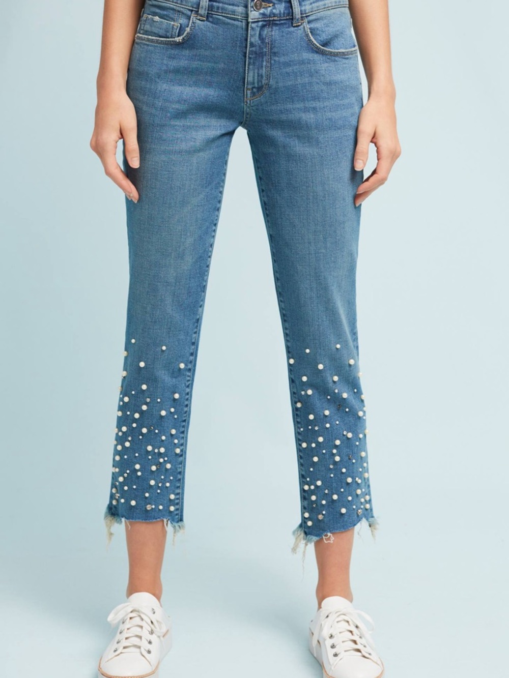 Pilcro Hyphen Pearl Mid-Rise Relaxed Boyfriend Jeans